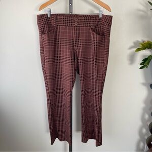 Studio by Torrid Trouser Boot Pant Bootcut Plus Brown Black Plus Size 14